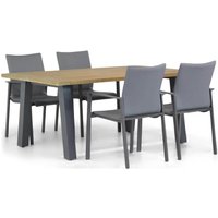 Aanbieding Lifestyle Rome/Glasgow 180 cm dining tuinset 5-delig