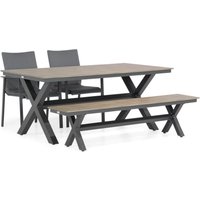 Aanbieding Lifestyle Rome/Forest 180 cm dining tuinset 4-delig