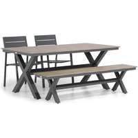 Aanbieding Lifestyle Stella/Forest 180 cm dining tuinset 4-delig