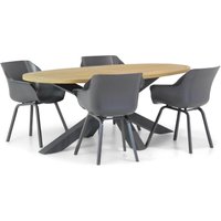 Aanbieding Hartman Sophie element/Brookline 200 cm ovaal dining tuinset 5-delig