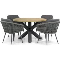 Aanbieding Lifestyle Western/Rockville 120 cm dining tuinset 5-delig