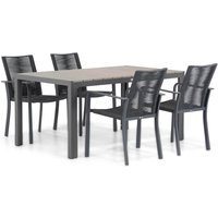 Aanbieding Santika Annisa/Young 155 cm dining tuinset 5-delig
