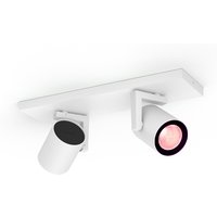 Koop Philips Hue White & Color Ambiance Argenta Bluetooth 2-lichts Spotbalk - Wit - 8720169318076
