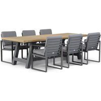 Aanbieding Santika Zaga/Trente 260 cm dining tuinset 7-delig