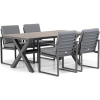Aanbieding Santika Zaga/Forest 180 cm dining tuinset 5-delig