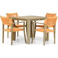 Aanbieding Lifestyle Dallas/Bristol 90 cm dining tuinset 5-delig