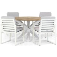 Aanbieding Santika Zaga/Wellington 120 cm dining tuinset 5-delig