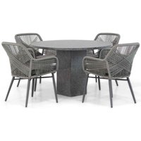 Aanbieding Lifestyle Advance/Graniet 120 cm dining tuinset 5-delig