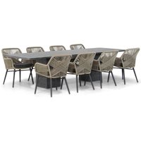 Aanbieding Lifestyle Advance/Graniet 300 cm dining tuinset 9-delig