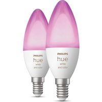 Koop Philips Hue White & Color Ambiance E14 Bluetooth Led Lamp 2-pack - Wit - 8719514356719