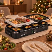 Aanbieding Tristar raclette- en gourmetset met steengrill - 8711658520636