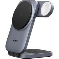 Koop AUKEY MagFusion 3-in-1 Wireless Charging Station 30W - Grijs - 0689323787432