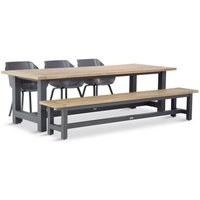 Aanbieding Garden Collections Lincoln/Boston 200 cm ovaal dining tuinset 5-delig