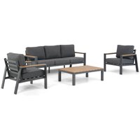Aanbieding Domani Roseto stoel-bank loungeset 4-delig