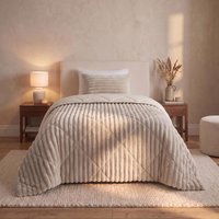 Aanbieding Lazy all-in-one dekbed ribstof - off white - 8720578232369