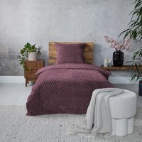 Aanbieding Teddy Hexagon dekbedovertrek - bordeauxrood - 8721184890189