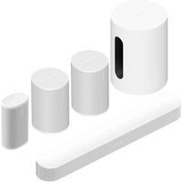 Koop Sonos Avontuur Thuisbioscoopset - Beam 2 + Sub Mini + Era 100 - 2 Pack + Play - Wit -