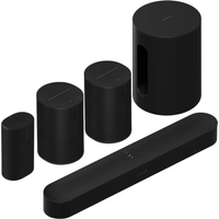 Koop Sonos Avontuur Thuisbioscoopset - Beam 2 + Sub Mini + Era 100 SL - 2 Pack + Play - Zwart -