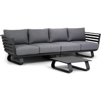 Aanbieding Santika Nanda/Weave 240 cm dining tuinset 7-delig