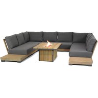 Aanbieding Lifestyle Hilton/Seaside 120 cm loungeset U-vorm 6-delig