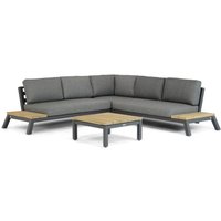 Aanbieding 4 Seasons Empire/Riviera 75 cm platform loungeset 4-delig