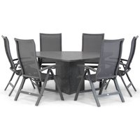 Aanbieding Lifestyle Vivaro/Ancona 125 cm dining tuinset 5-delig