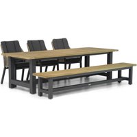 Aanbieding Lifestyle Essence/Creta 90x90 cm dining tuinset 3-delig