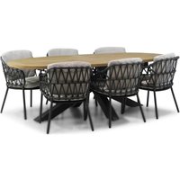 Aanbieding 4 Seasons Outdoor Calpi/Brookline 240 cm dining tuinset 7-delig