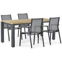 Aanbieding Lifestyle Fiora/Riviera 180 cm dining tuinset 5-delig