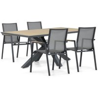 Aanbieding Lifestyle Fiora/Palermo 181 cm dining tuinset 5-delig