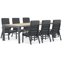 Aanbieding Coco Antoni/Rockville 160 cm dining tuinset 7-delig