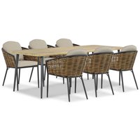 Aanbieding 4 Seasons Outdoor Calma/Ancona 125 cm dining tuinset 5-delig