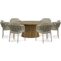 Aanbieding 4 Seasons Outdoor Calma/Fungo 180 cm dining tuinset 7-delig