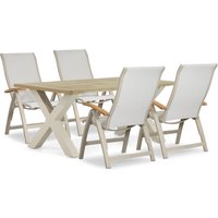 Aanbieding Presto Tarenta/Cardiff 180x100 cm dining tuinset 5-delig