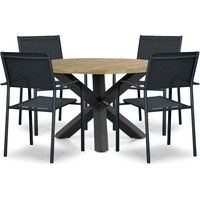 Aanbieding Presto Brentino/Rockville 160 cm dining tuinset 7-delig