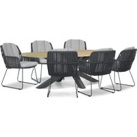 Aanbieding Domani Trivento/Brookline 240x120 cm dining tuinset 7-delig