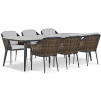 Aanbieding Apple Bee Pine Key/Fungo 180 cm dining tuinset 7-delig