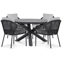 Aanbieding Apple Bee Pine Key/Riah 135 cm stoel-bank loungeset 4-delig