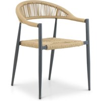 Aanbieding Garden Collections Kingston/Sand City 120 cm rond dining tuinset 5-delig