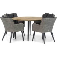 Aanbieding Garden Collections Boston/Montana 130 cm rond dining tuinset 5-delig