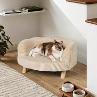 Aanbieding Teddy rib huisdierenfauteuil - taupe - 8721042580115