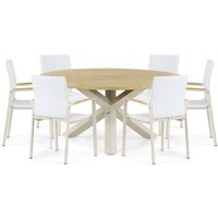 Aanbieding Lifestyle Crossway/San Francisco 200 cm dining tuinset 5-delig