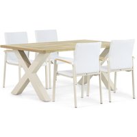 Aanbieding Garden Collections Boston/Oregon 200 cm dining tuinset 5-delig