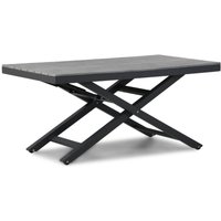 Aanbieding Lifestyle Palazzo lounge/dining tuintafel 140 x 80 cm verstelbaar antracite