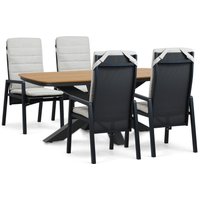 Aanbieding Lifestyle Palazzo lounge/dining tuintafel 140 x 80 cm verstelbaar wit