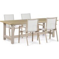 Aanbieding Lifestyle Fiora/San Francisco 200x100 cm dining tuinset 5-delig