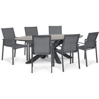 Aanbieding Lifestyle Fiora/Venustas 150 cm dining tuinset 5-delig
