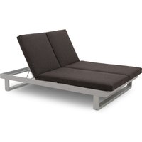 Aanbieding Lifestyle Massimo ligbed met kussen wit/dark grey