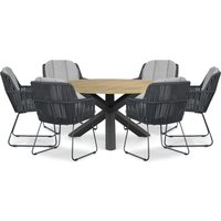 Aanbieding Coco Puerto/Brookline 200 cm dining tuinset 5-delig