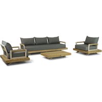 Aanbieding Santika Supreme/Supralux 130 cm stoel-bank loungeset 4-delig
